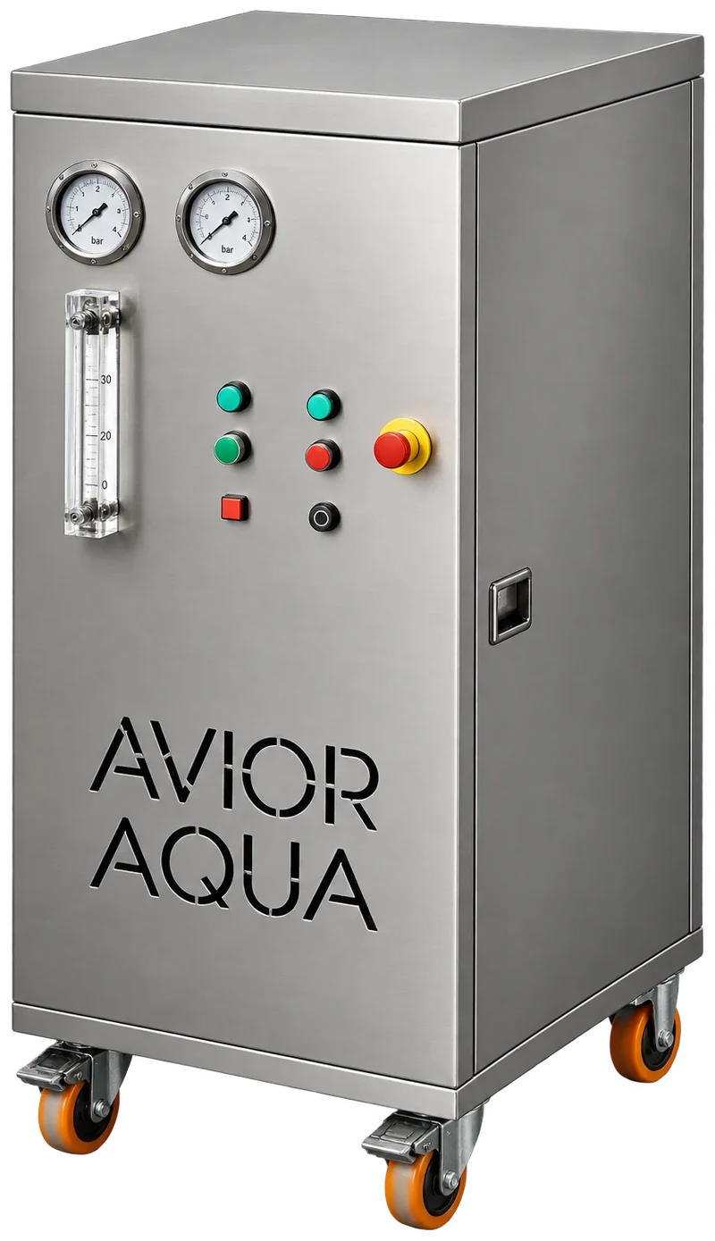 Custom stainless steel cabinet on castors
